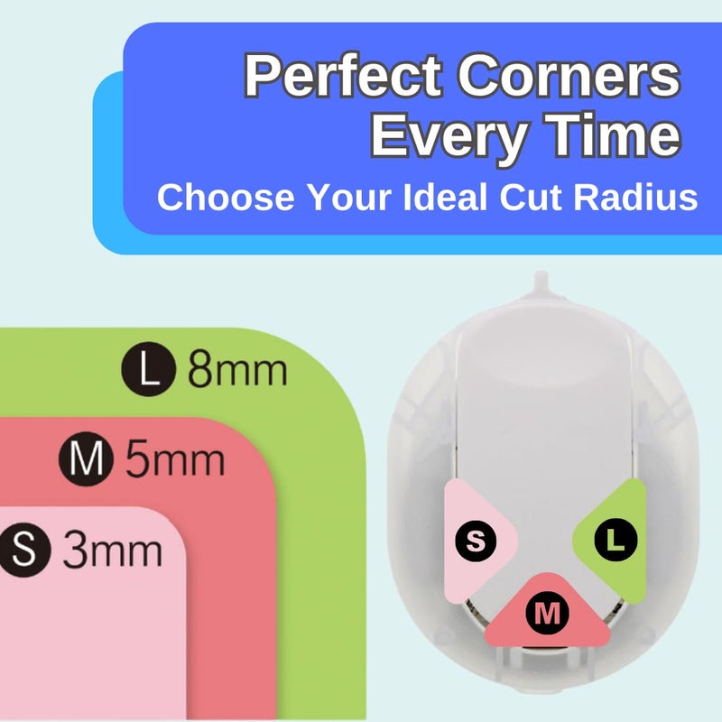 Sunstar Stationery Corner Cutter Kadomaru PRO NEO White with Authentic Hologram US, EU Only - Image 5